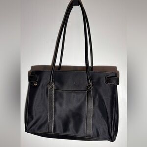 Liz Claiborne Black Tote Bag with Double Handles